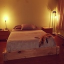 Base de lit rustique