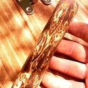 Poignée de porte en fougère tropicale