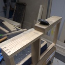 Petite étagère avec bloc couteaux