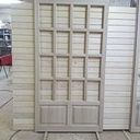 Porte intérieur en chêne avec petit bois assemblée