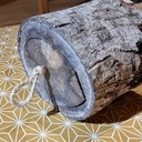 Préparation des cadeaux de Noël, une bûche tiroir.