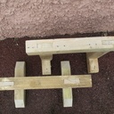 Paire de tréteaux bas et costauds