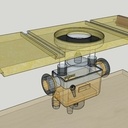 Support défonceuse sous table pour scie table DEWALT 7492