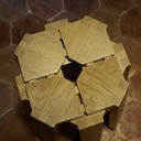 Petit tabouret en chêne