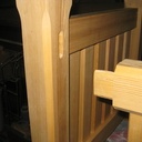 Bac a fleurs en meleze