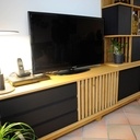 Meuble TV à claire-voie