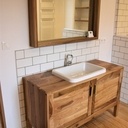 Meuble salle de bain avec miroir