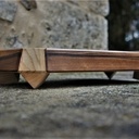 Planche à découper en bois de bout.