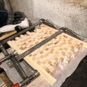 Dessous de plat en bois de bout (de palette)