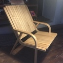 Fauteuil en bois cintrée