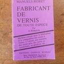Livre Fabricant de Vernis