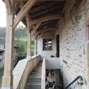 Galerie maconnaise en bois équarri