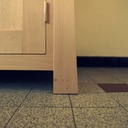 Buffet aux pieds courbes