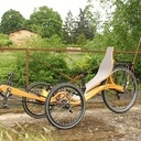 Le Zélo : vélo couché en bois