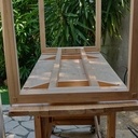 Bureau en chêne - Style floating desk