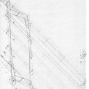Epure d'un limon débillardé élevation