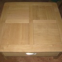 Table basse chêne 1000x1000