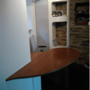 Bureau d'angle  En bois exotique (SIPO)