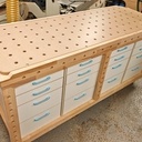 Etabli d'atelier mobile type "MFT"