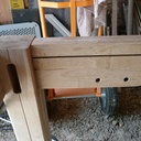 Table en chêne avec rallonge