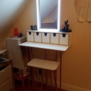 Coiffeuse à led