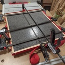 Table basse chêne et stratifié