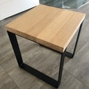 Tabouret bois métal et table basse
