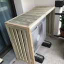 Cache climatiseur de terrasse
