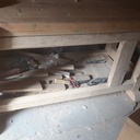 Établi en chevron de recup