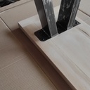 Table et son banc en Hêtre et Acier