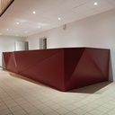 Bar stratifié et résille bois