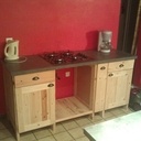 Bas de cuisine en palettes