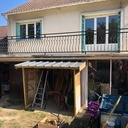 Abris à vélo, claire-voie en lattes de sommiers