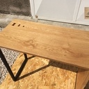 Bureau compact Chêne et fer