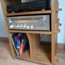 Meuble hi-fi en chêne