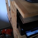 Bureau debout en récup