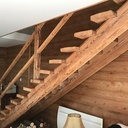 Panel escaliers en vieux bois
