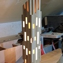 Lampe avec des chutes