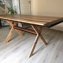 Table en douelle de barrique