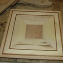 l'échantillon de départ du parquet du bureau ( le sketchup de l'époque )