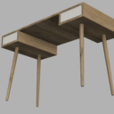 Bureau en chêne massif