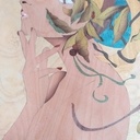 La femme du printemps marqueterie