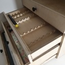 Rangement matériel de dessin sur mesure et personalisé.