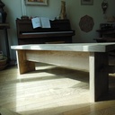 Table massive en chêne