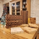 Planches debouts en bois pareil