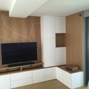 Grand Meuble TV et ses montagnes