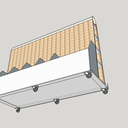 Desserte à chutes de bois