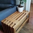 Meuble à chaussures / assise en chêne