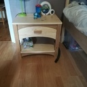 Table de chevet chêne et frêne