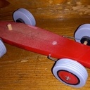 Tintin : Bolide rouge de l'album "Les cigares du Pharaon"